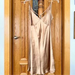 Victoria’s Secret 90s night gown slip lingerie dress 100% silk size S